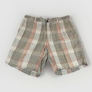 Tommy Bahama Shorts Mens 34 Plaid Paradise Nation Silk Linen Blend 8" Inseam